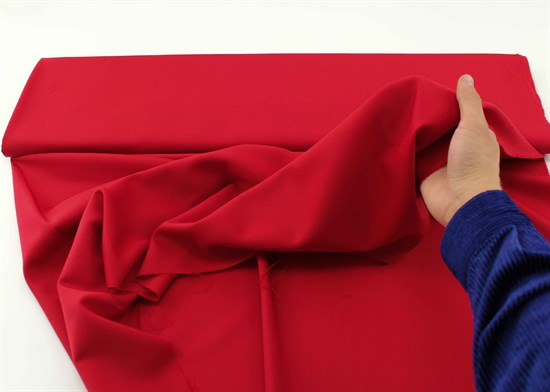 костюмная шерсть с шелком красного цвета Валентино - купить в интернет ...